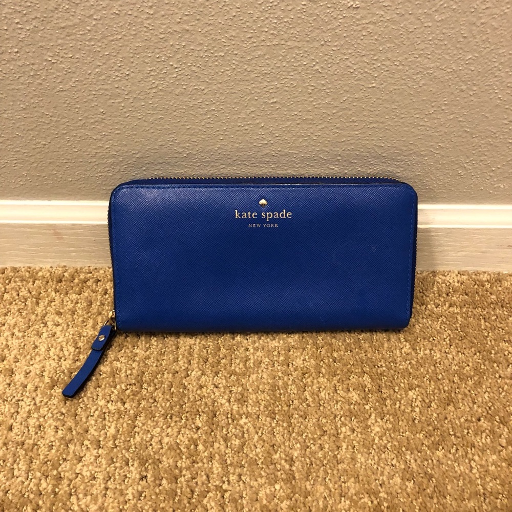 Kate Spade cobalt blue wallet